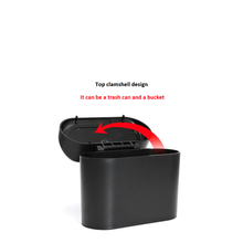 Load image into Gallery viewer, Car Mini Trash Bin With Holder Hook -Black (Q-L088)
