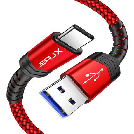 JsAUX USB 3.0 Type C 3A 5Gbps Fast Charging USB-A to USB-C 2 Meters Buy Online in Zimbabwe thedailysale.shop
