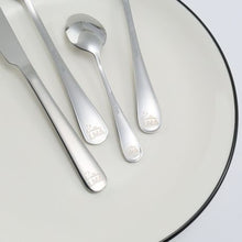 Load image into Gallery viewer, LMA 24 Piece Cutlery Set &amp; Decadent Storage Case - Polished Silver Finish
