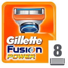 Load image into Gallery viewer, Gillette Fusion Power Razor Blades - 8&#39;s
