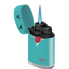 Load image into Gallery viewer, 4 pack Zengaz Jet Flame Lighter Hungry Design
