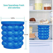 Load image into Gallery viewer, Portable Ice Cube maker, silicon bucket with lid for frozen beverages
