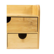 Load image into Gallery viewer, College Originals Multifunctional Bamboo Desk Cosmetic Organiser

