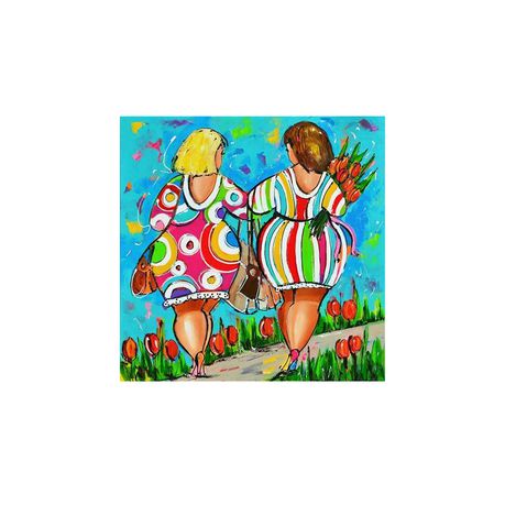 Diamond Painting DIY Kit,Full Drill, 30x30cm- Walking in the Garden Buy Online in Zimbabwe thedailysale.shop