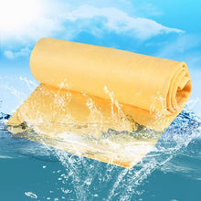 Load image into Gallery viewer, Synthetic Chamois &amp; Container 300mm x 400mm - Yellow
