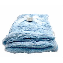 Load image into Gallery viewer, Baby Blanket Sherpa Rose - Blue
