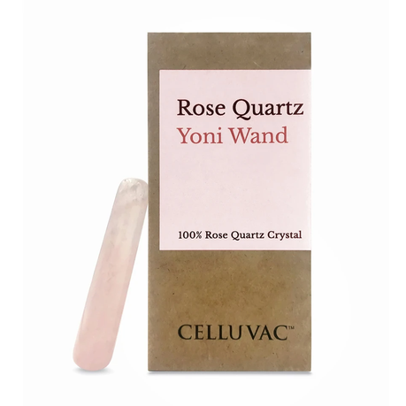 Celluvac Rose Quartz Yoni Wand