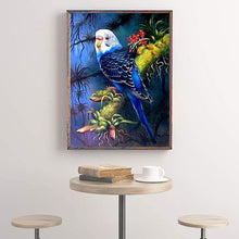 Load image into Gallery viewer, Diamond Painting DIY Kit, Round diamonds, 40x30cm- Blue Parrot
