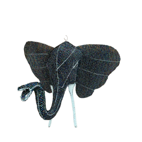 African Bead and Wire Handcrafted Elephant Head Wall Decor Large Buy Online in Zimbabwe thedailysale.shop