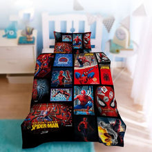 Load image into Gallery viewer, Avengers / Spiderman 3D Printed Single Bed Duvet Cover Set
