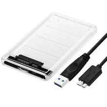 Load image into Gallery viewer, Clear 2.5? Hard Drive Enclosure SATA USB
