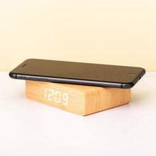 Load image into Gallery viewer, Digital Alarm Clock &amp; Smartphone Charger
