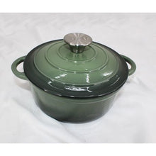 Load image into Gallery viewer, 7 Piece Authentic Cast Iron Dutch Oven Cookware Pot Set - Forest Green
