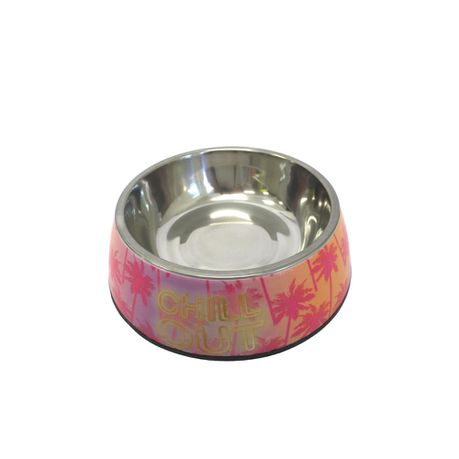 ABS Dog Bowl with Stainless Steel Base and Non-Slip Feet Buy Online in Zimbabwe thedailysale.shop