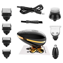 Load image into Gallery viewer, Man Up - Men’s 5-in-1 Waterproof Electric Head and Face Shaver - USB Charge

