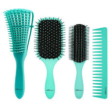 Load image into Gallery viewer, Heartdeco Detangling Paddle Hair Brush Blow Dry Styling Comb 4 Piece Set

