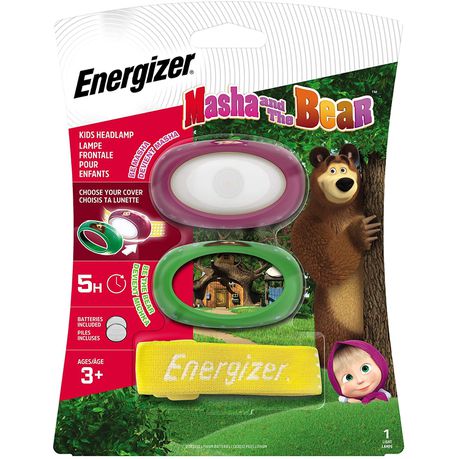 Energizer Masha & The Bear Kids Headlight including 2x CR2032