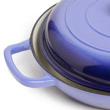 Load image into Gallery viewer, George &amp; Mason - 30cm Round Enamel Cast Iron Casserole - Blue
