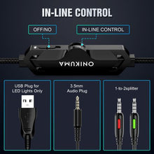 Load image into Gallery viewer, Onikuma X11 Gaming Wired Headset for PC, PS4, PS5, X-Box
