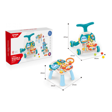 Load image into Gallery viewer, Jack Brown 2 in 1 Baby Baby Music Walker and Active Table - Blue
