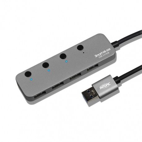 Intopic HB-550, 4 Ports USB3.1 High Speed Hub Buy Online in Zimbabwe thedailysale.shop