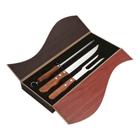 3 Piece Wood Handled Carving Set Buy Online in Zimbabwe thedailysale.shop