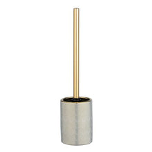 Load image into Gallery viewer, Wenko – Toilet Brush – Nuria Range – Gold/White - Ceramic
