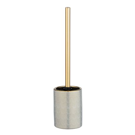 Wenko – Toilet Brush – Nuria Range – Gold/White - Ceramic