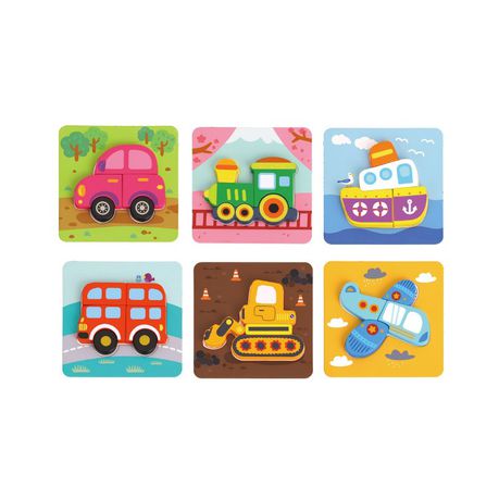 Nuovo Wooden Mini Transportation Puzzle Buy Online in Zimbabwe thedailysale.shop