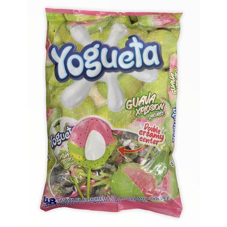 Yogueta Lollipops - Guava Xplosion with Double Cream Centre Buy Online in Zimbabwe thedailysale.shop
