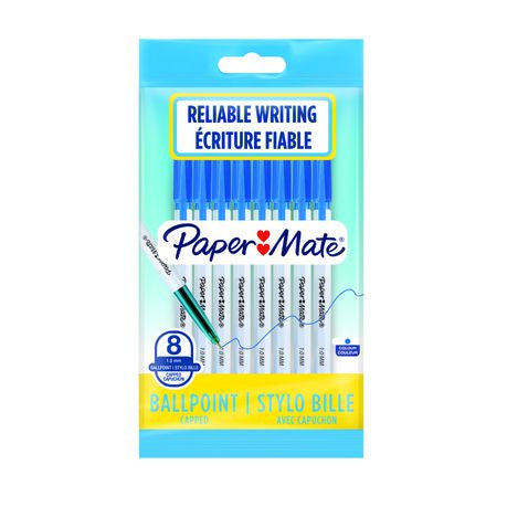 PAPER MATE 045 Capped Ball Pen - Blue 8's Buy Online in Zimbabwe thedailysale.shop