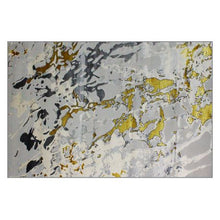 Load image into Gallery viewer, 230x160 Babil Textured Turkish Rug with Shimmering Yarn - Grey/Yellow
