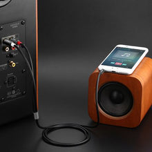 Load image into Gallery viewer, Hoco UPA10 1.5M Double Lotus RCA 3.5mm Audio Cable - Metal Grey
