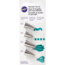 Load image into Gallery viewer, 4Pc Specialty Piping Nozzle Tip Buttercream Icing Decorating Effects Set
