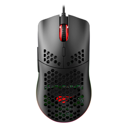 HAVIT Gamenote HONEYCOMB 6400DPI Lightweight RGB Gaming Mouse - Black Buy Online in Zimbabwe thedailysale.shop