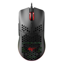 Load image into Gallery viewer, HAVIT Gamenote HONEYCOMB 6400DPI Lightweight RGB Gaming Mouse - Black
