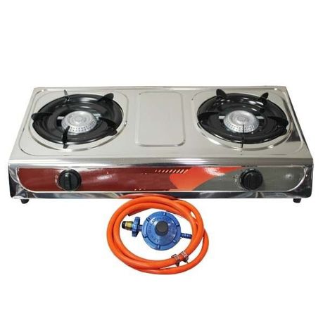Stainless Steel Gas Stove - 2 Burner Buy Online in Zimbabwe thedailysale.shop