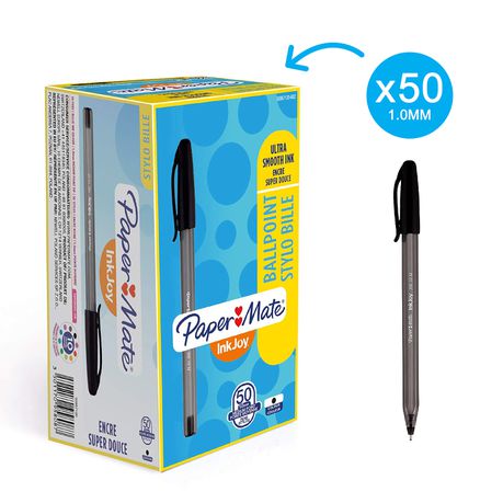 PAPER MATE Inkjoy 100 Capped Ball Pen - Black (Box of 50) Buy Online in Zimbabwe thedailysale.shop