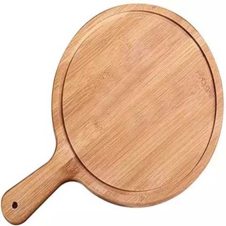 Round Wooden  Pizza Cutting/Serving Board - 32cm Buy Online in Zimbabwe thedailysale.shop