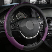 Load image into Gallery viewer, Steering Wheel Cover - Black and Purple
