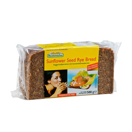 Mestemacher Sunflower Seed Bread 500g (Box of 12) Buy Online in Zimbabwe thedailysale.shop