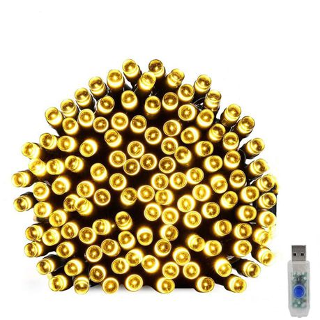 Litehouse USB 100LED Fairy Lights Warm White - 10m Buy Online in Zimbabwe thedailysale.shop