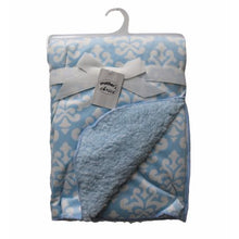Load image into Gallery viewer, Baby Blanket  - Fancy Print Blue

