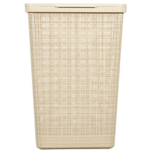 Load image into Gallery viewer, Curver by Keter - Jute Laundry Hamper Oasis White
