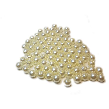BEAD COOL - Plastic Pearl - 800pcs - Dia 6mm and 2mm hole Buy Online in Zimbabwe thedailysale.shop