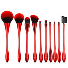 Load image into Gallery viewer, 10 Pieces Profession Makeup Brushes Set
