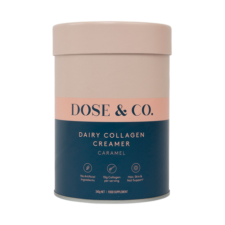 Dose & Co Dairy Collagen Creamer Caramel 340g