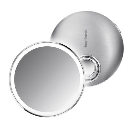SIMPLE HUMAN - 10Cm Sensor Mirror Compact - 3X Magnification- Brushed S/S Buy Online in Zimbabwe thedailysale.shop
