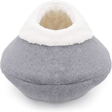 Load image into Gallery viewer, Perfect Pets - Round Cosy Plush Cat Cave Bed

