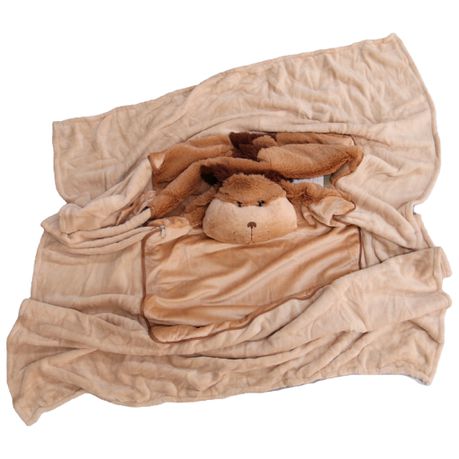 Animal Cushion Blanket - Dog Brown Buy Online in Zimbabwe thedailysale.shop